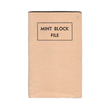 Vintage Mint Block File - Honor Bilt in Cream