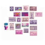 Variety Pack of US Postage Stamps - Pink and Violet