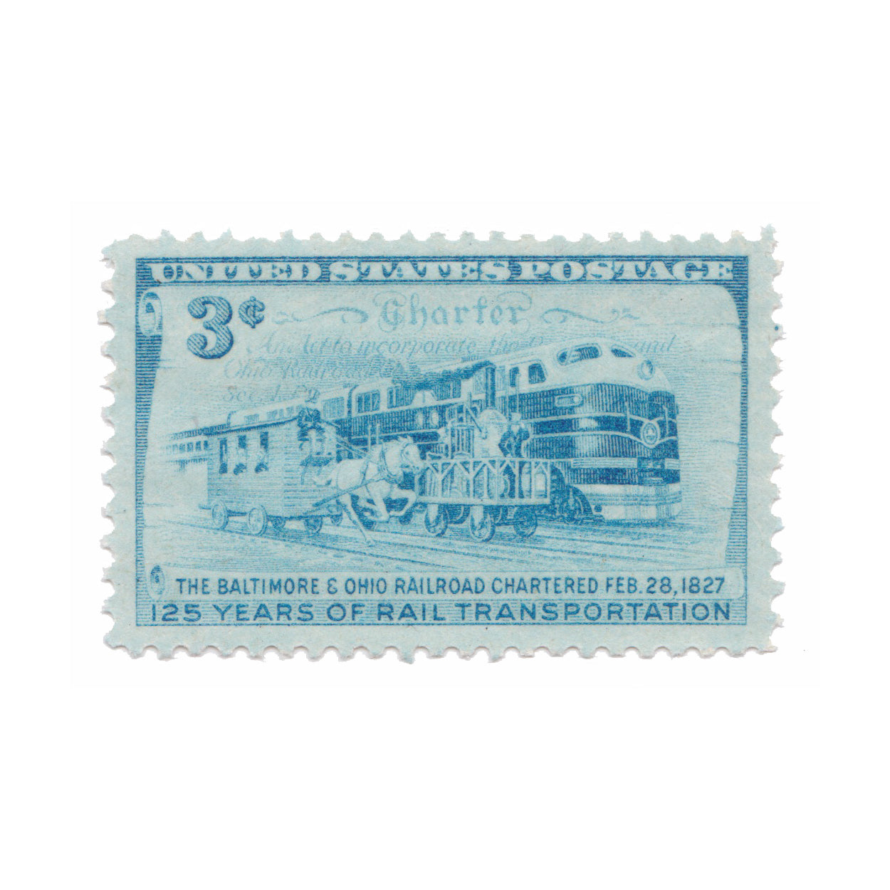 1952 3c Baltimore and Ohio Railroad