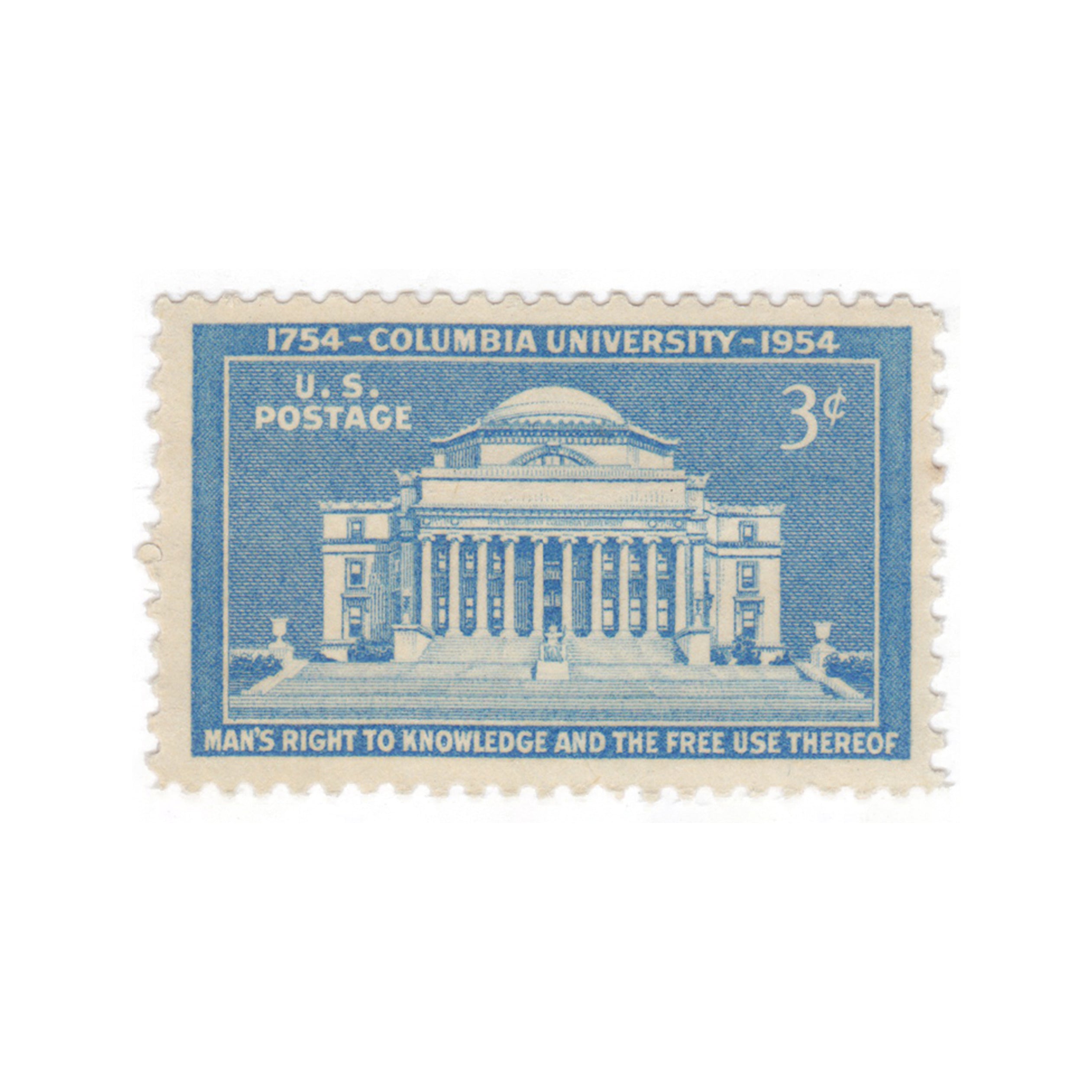 1954 3c Columbia University