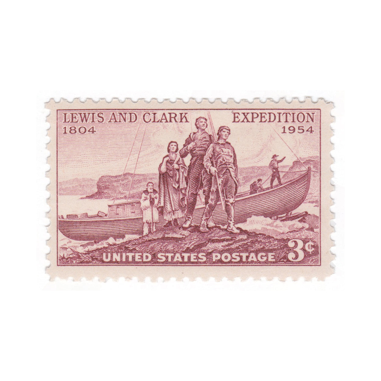 1954 3c Lewis and Clark
