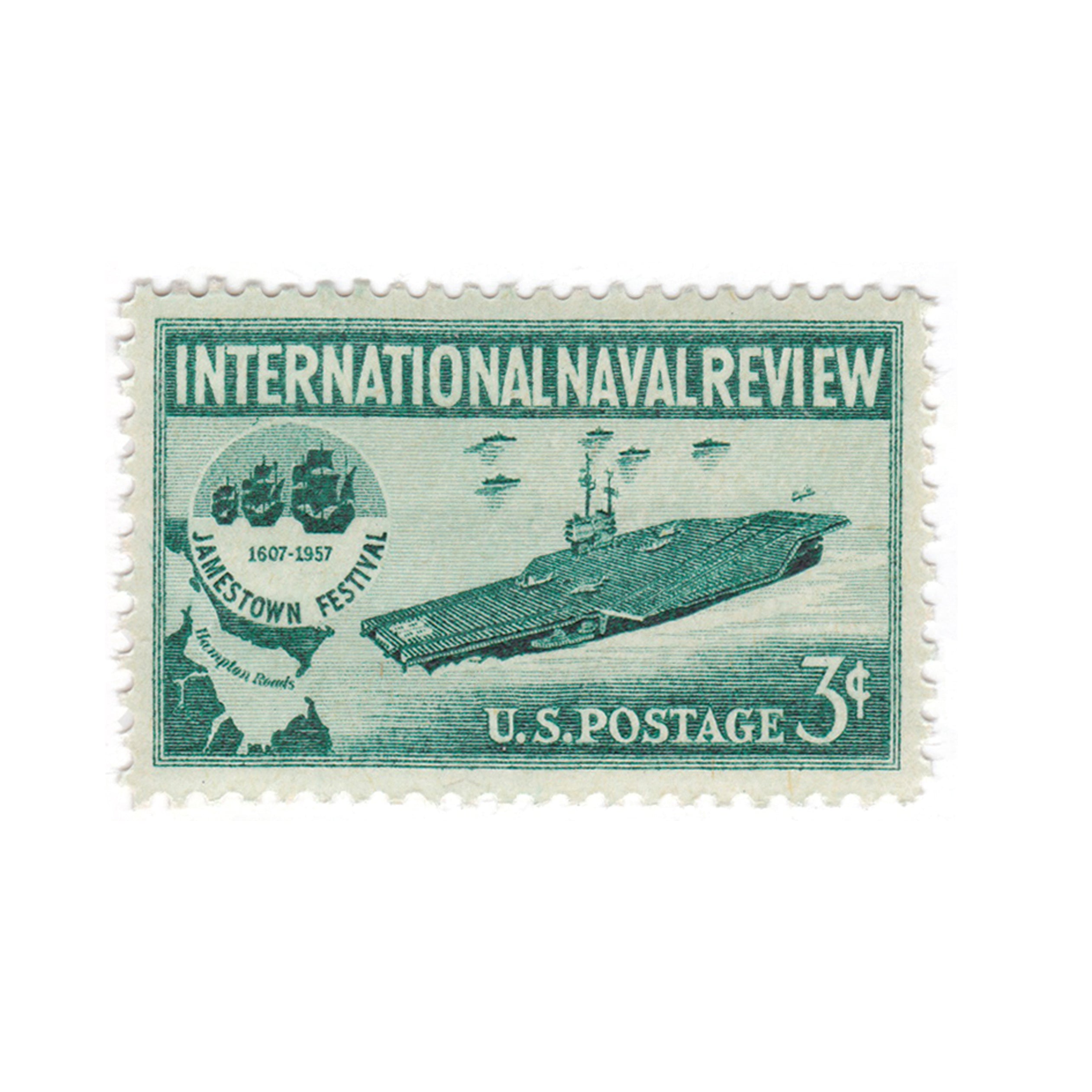 1957 3c International Naval Review