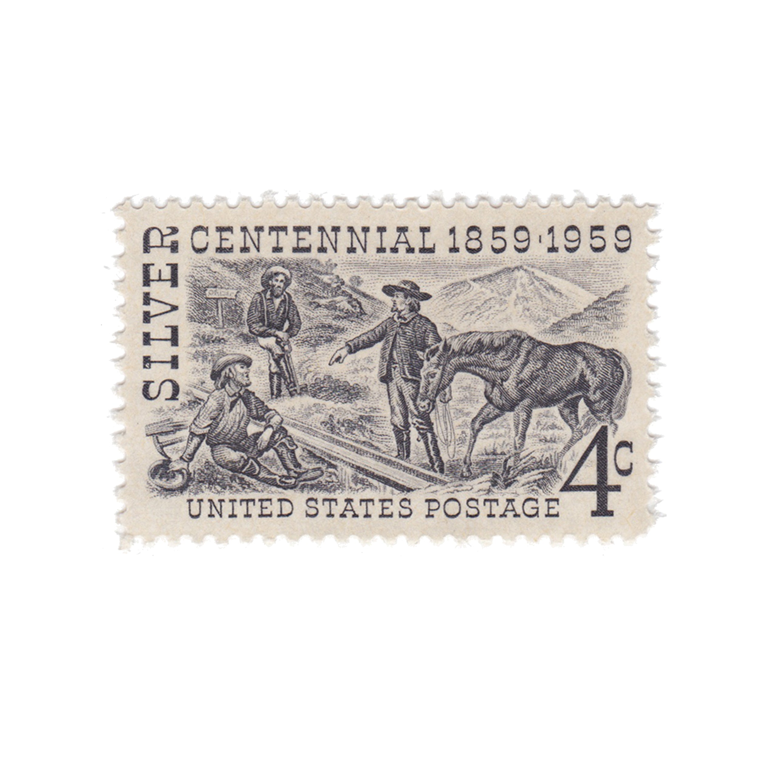 1959 4c Silver Centennial