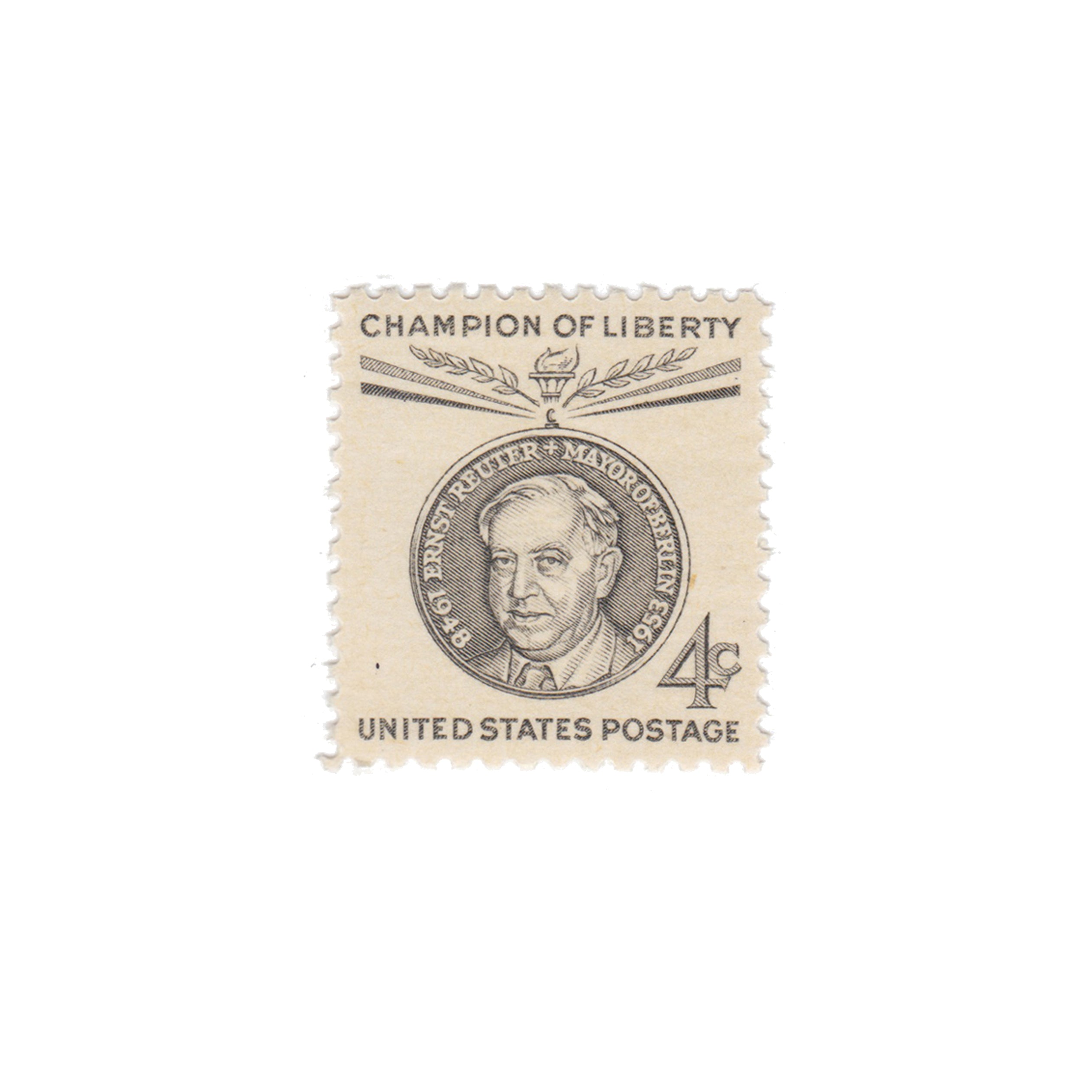 1959 4c Champions of Liberty - Ernst Reuter