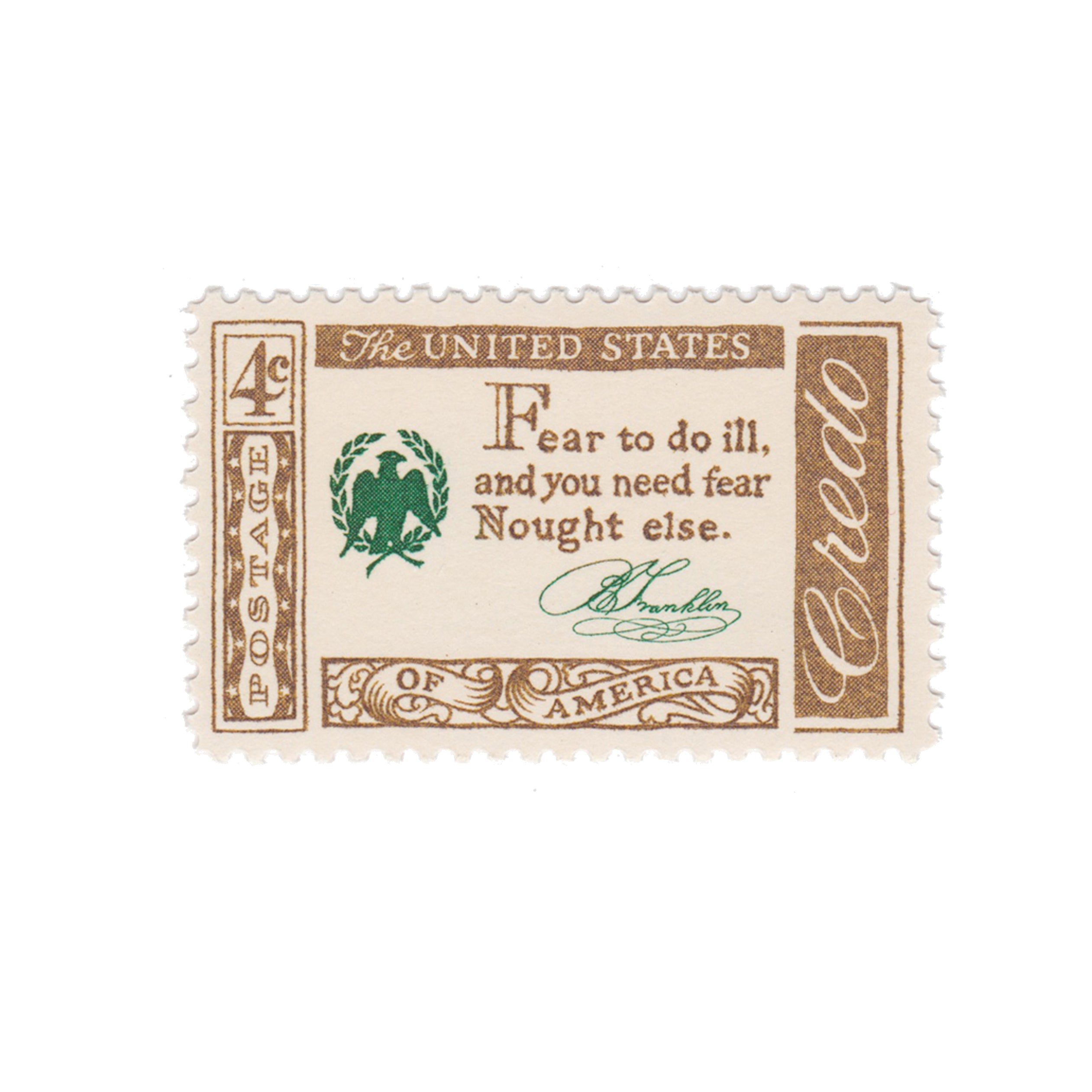 1960 4c Credo Series - Benjamin Franklin