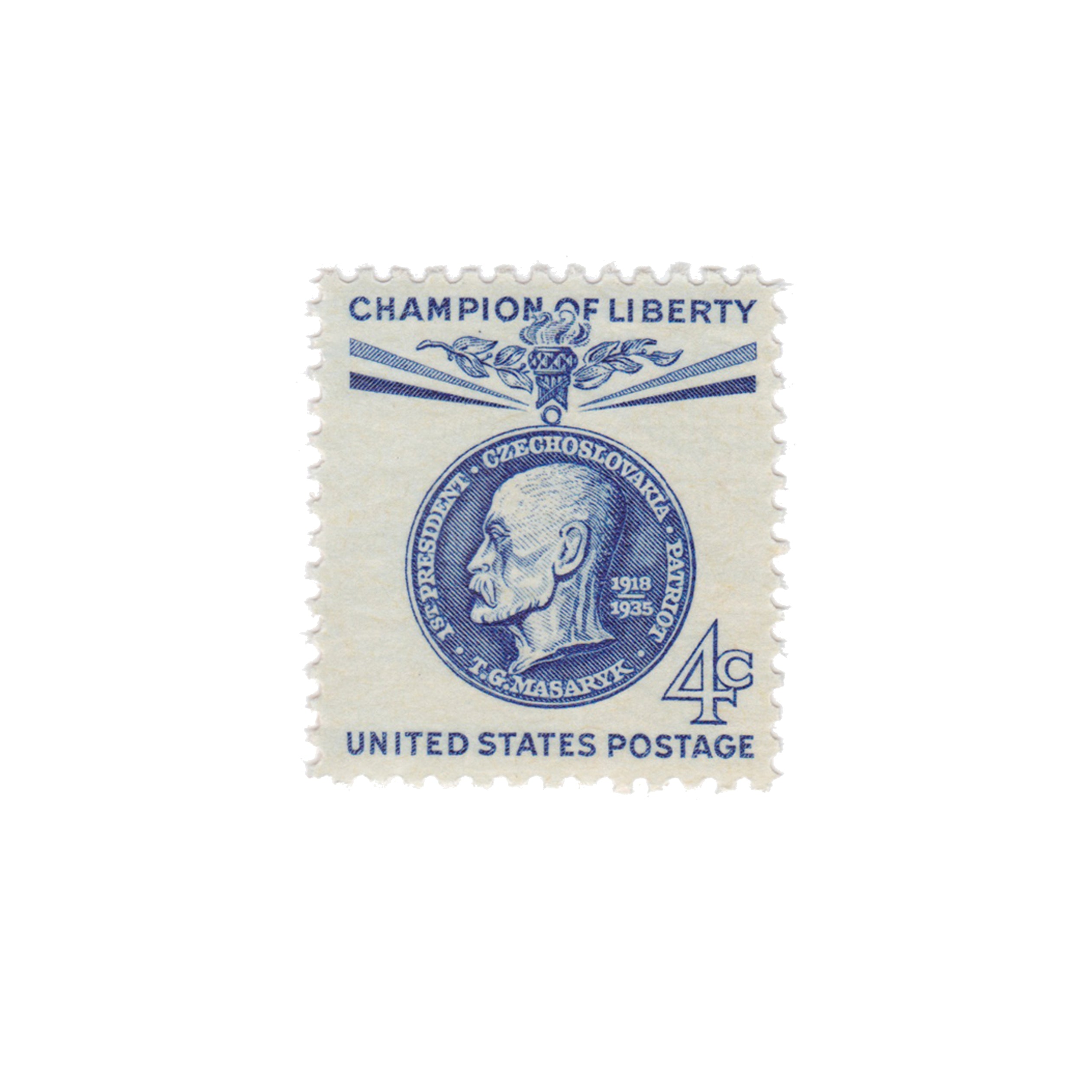 1960 4c Champions of Liberty - Thomas G. Masaryk
