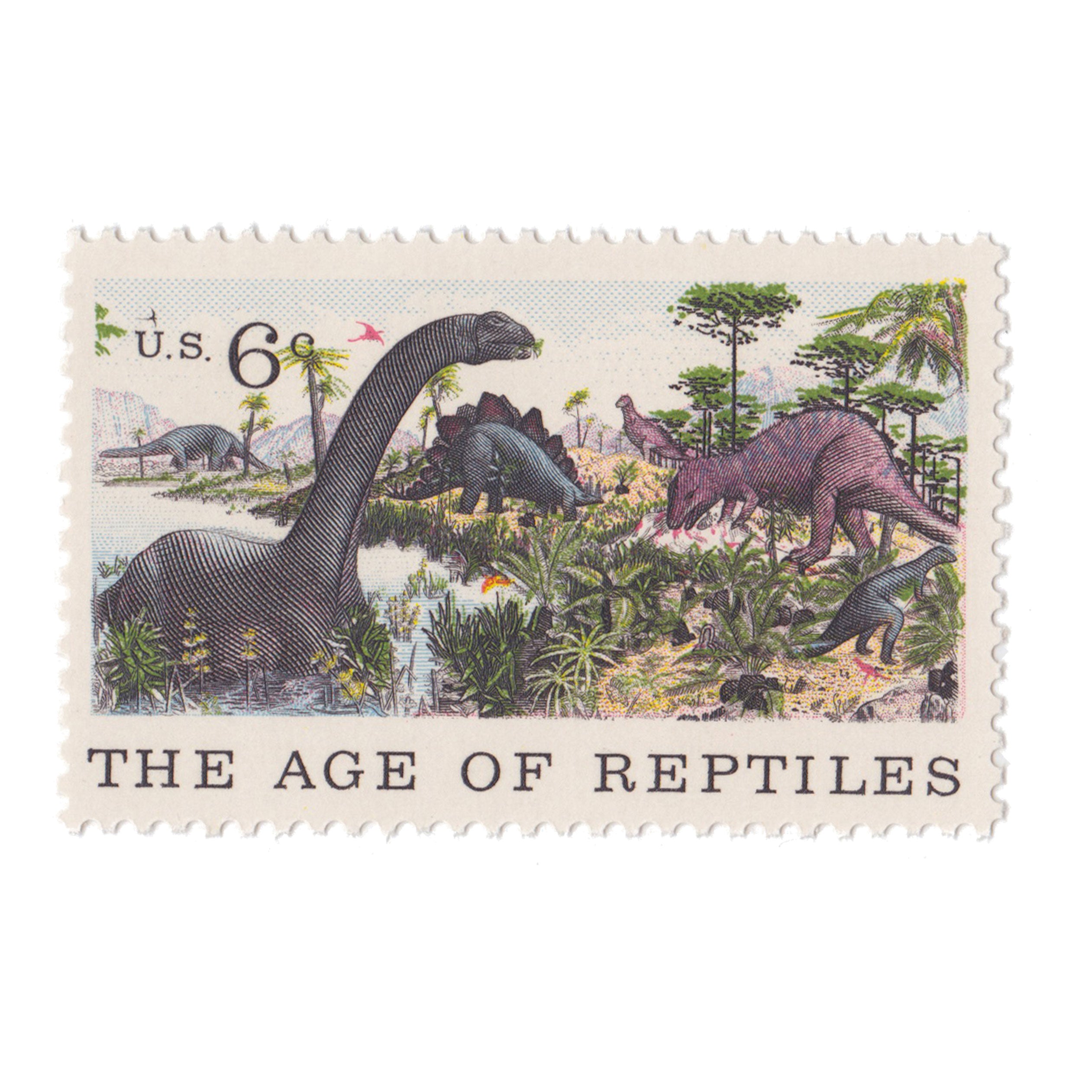 1970 6c Age of Reptiles