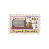 1973 8c Progress in Electronics - Marconi's Spark Coil and Gap