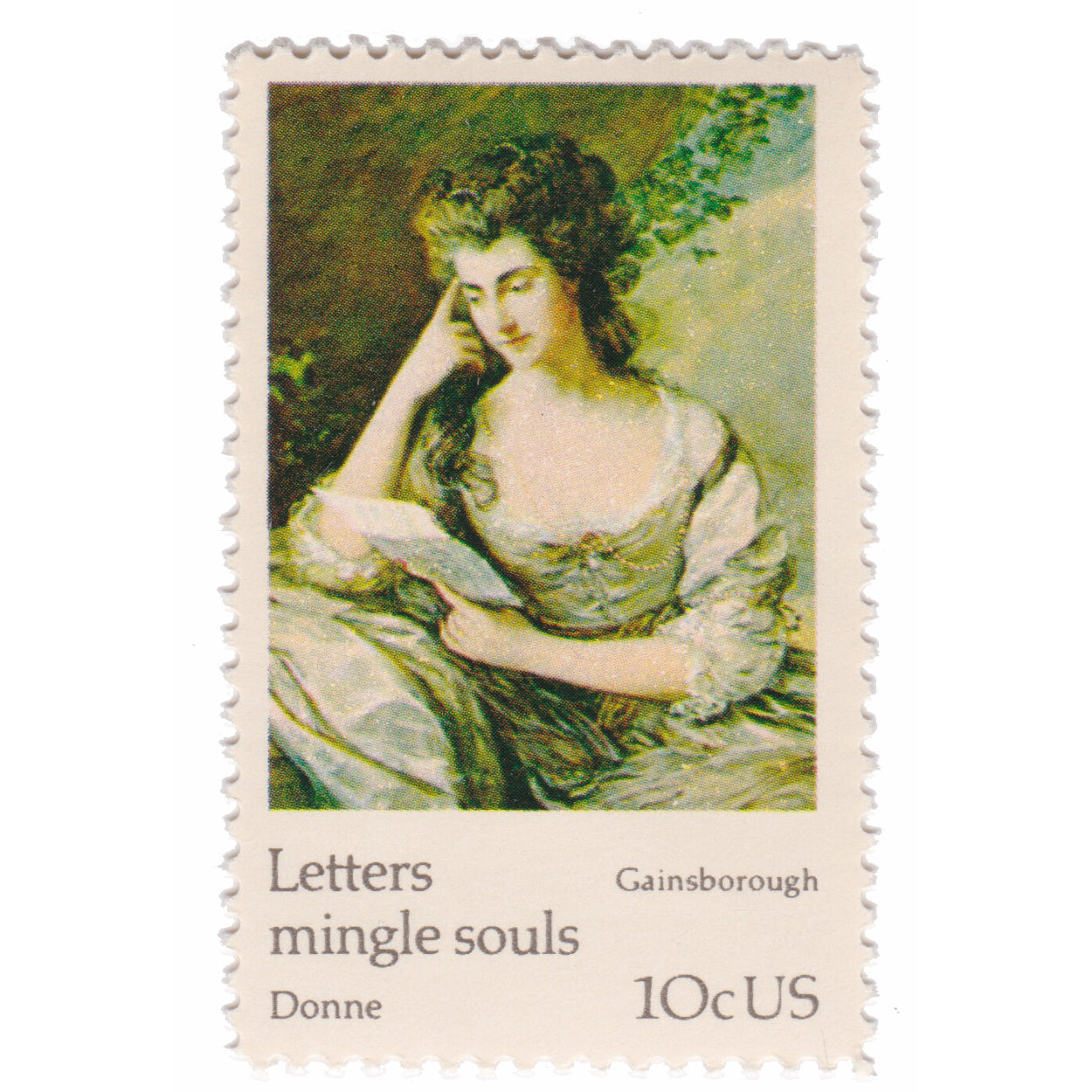 1974 10c Gainsborough - Letters Mingle Souls