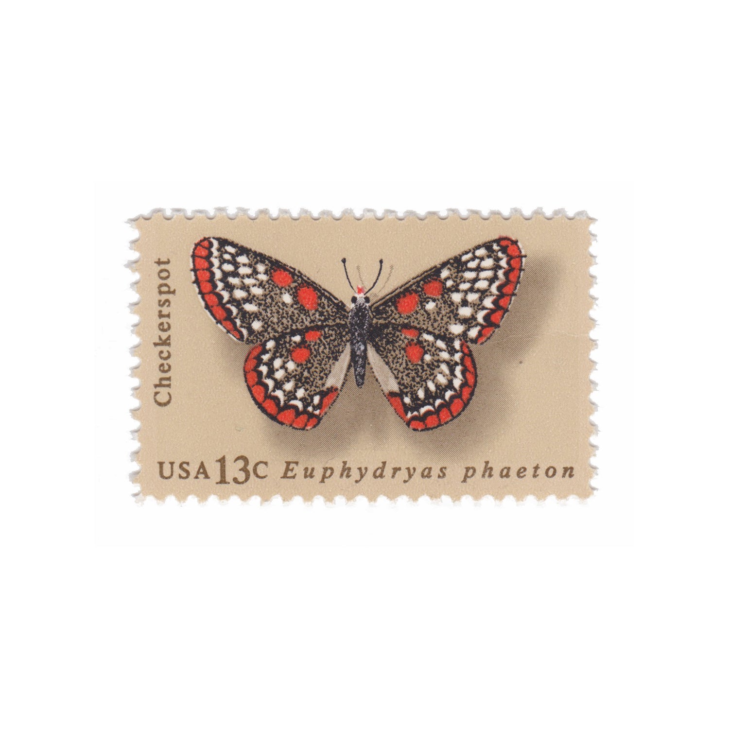 1977 13c Butterfly Series - Checkerspot