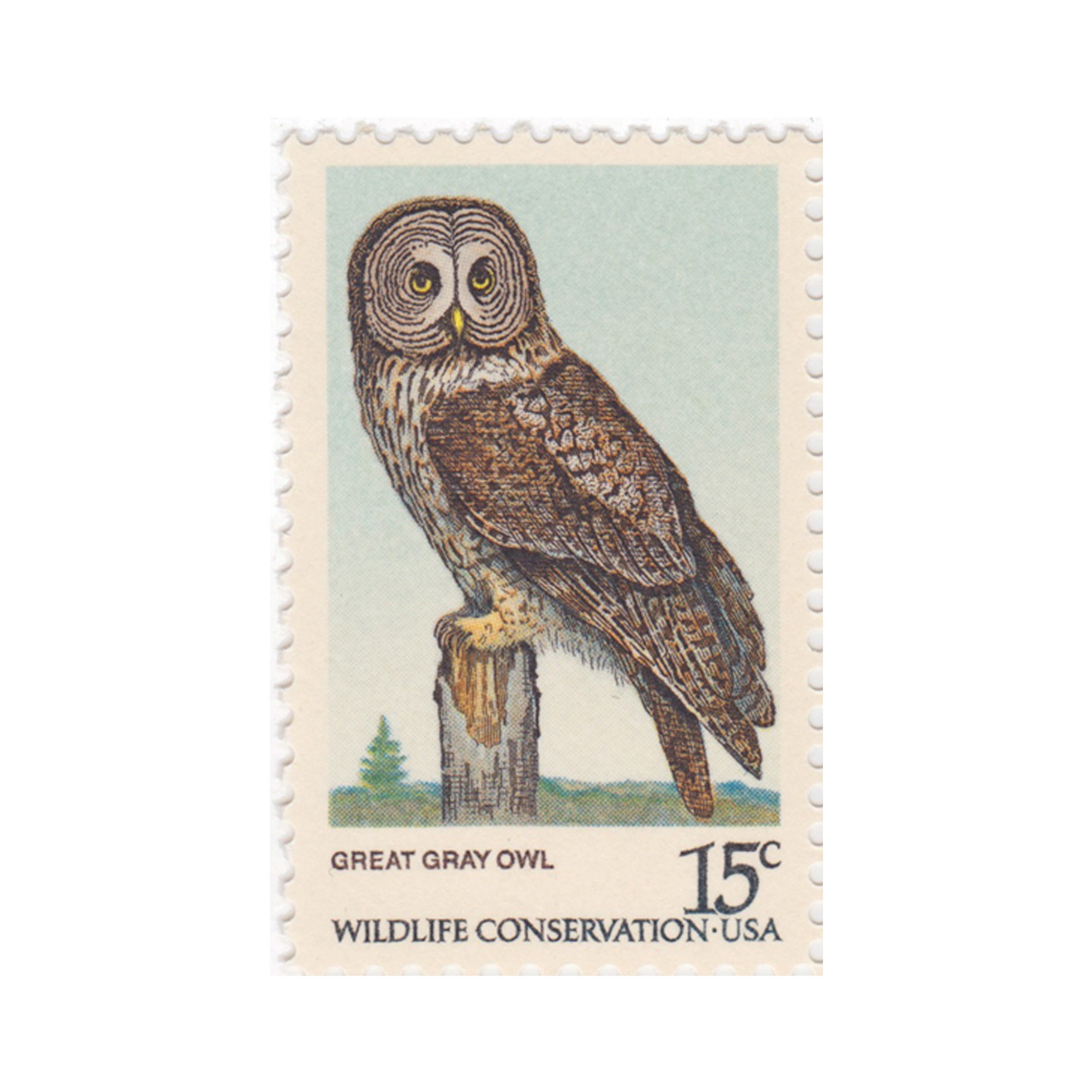 1978 15c American Owls - Great Gray Owl