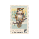 1978 15c American Owls - Great Horned Owl