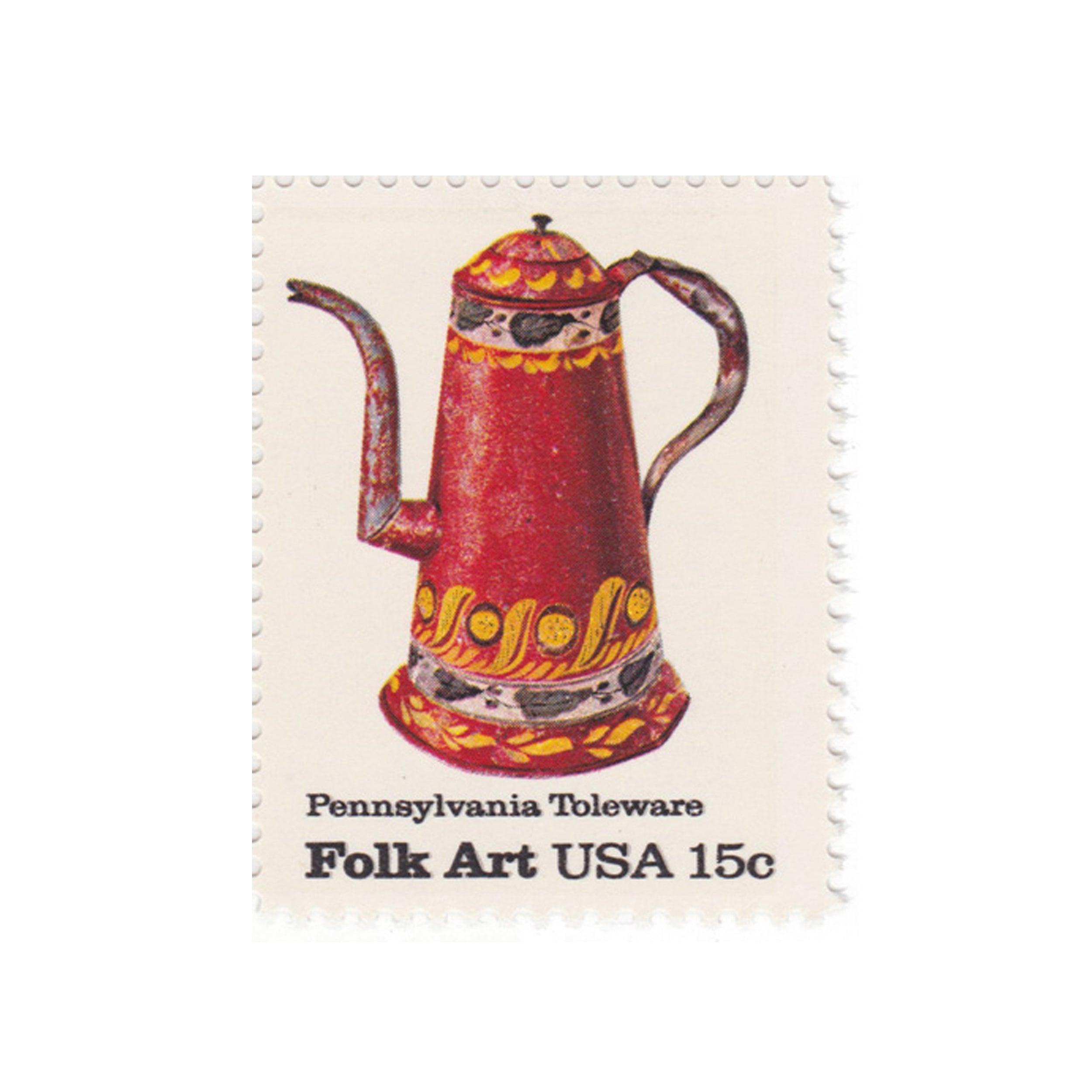 1979 15c American Folk Art Series - Pennsylvania Toleware Coffee Pot