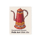 1979 15c American Folk Art Series - Pennsylvania Toleware Coffee Pot