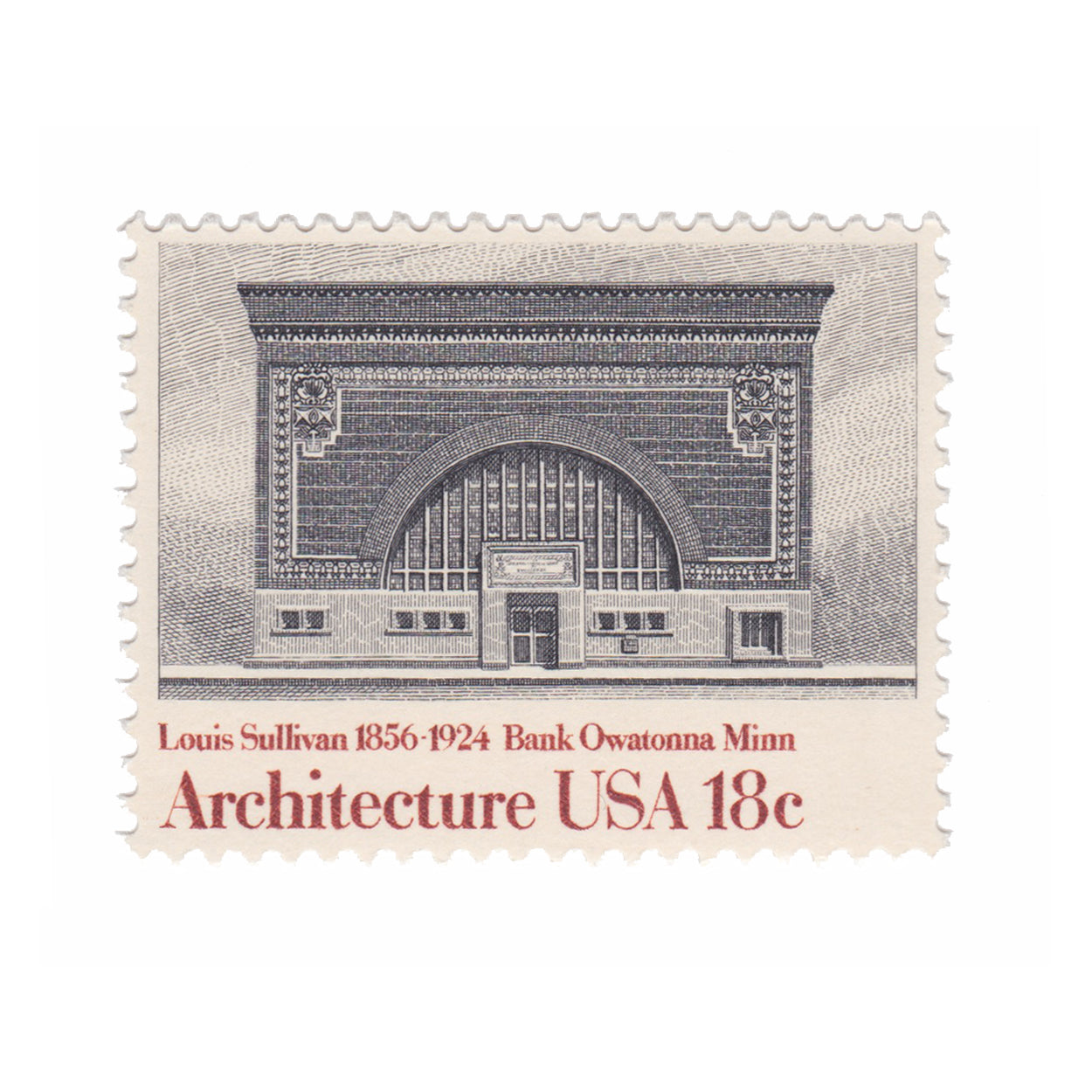 1981 18c National Farmers Bank by Louis Sullivan