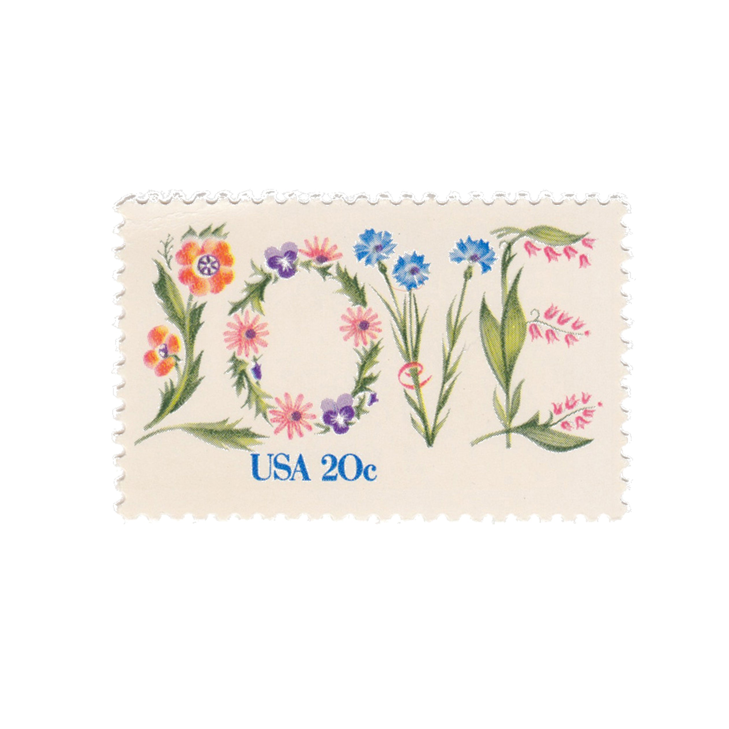 1982 20c Flower Love Postage Stamp