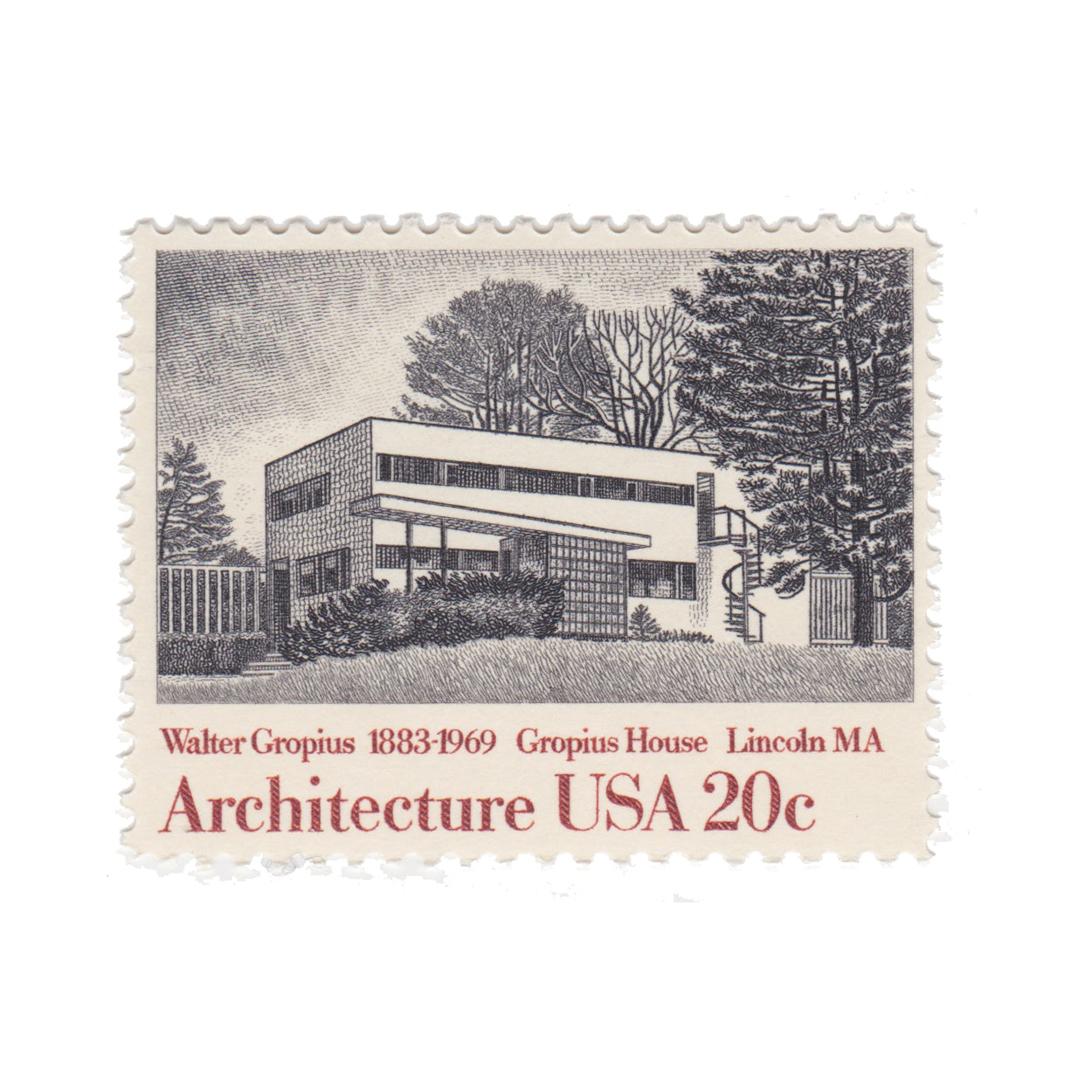 1982 Architecture Series - 20c Gropius House by Walter Gropius
