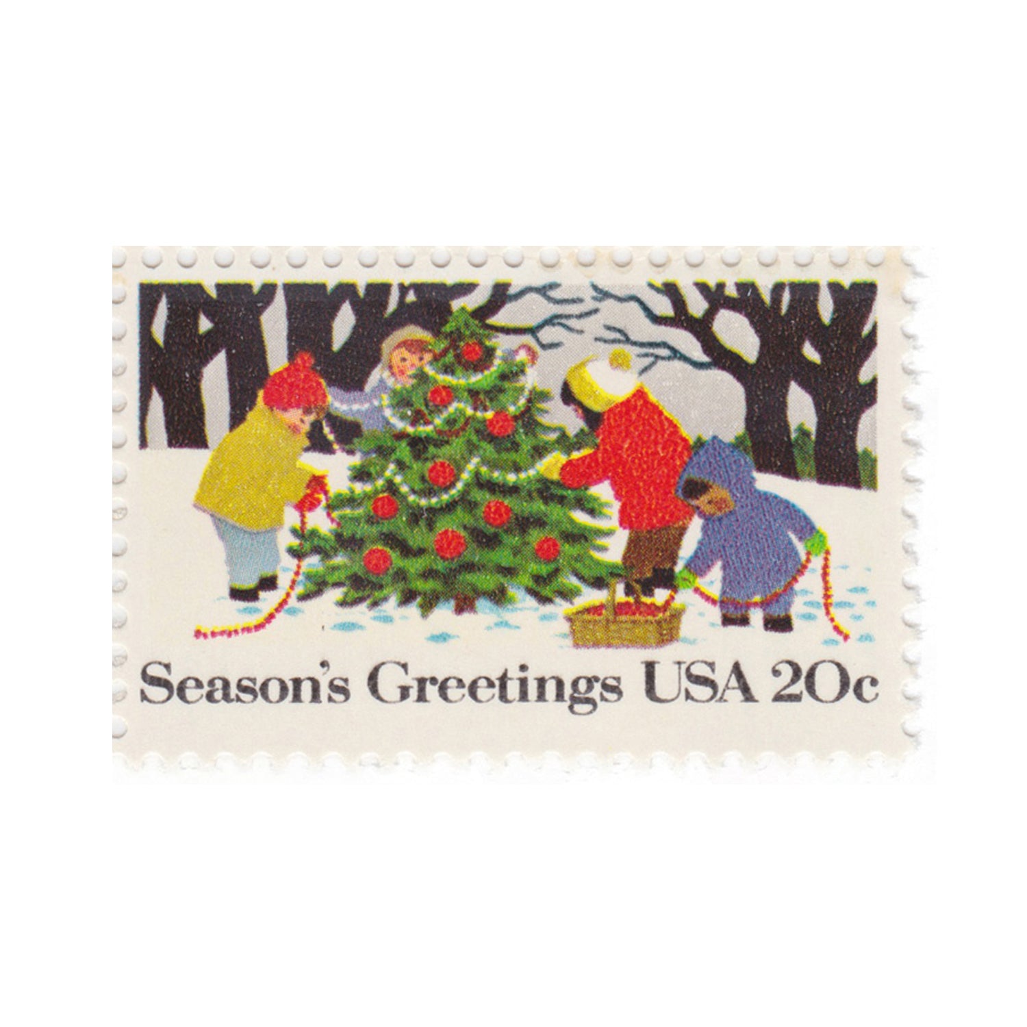 1982 20c Seasons Greetings - Decorating the Tree
