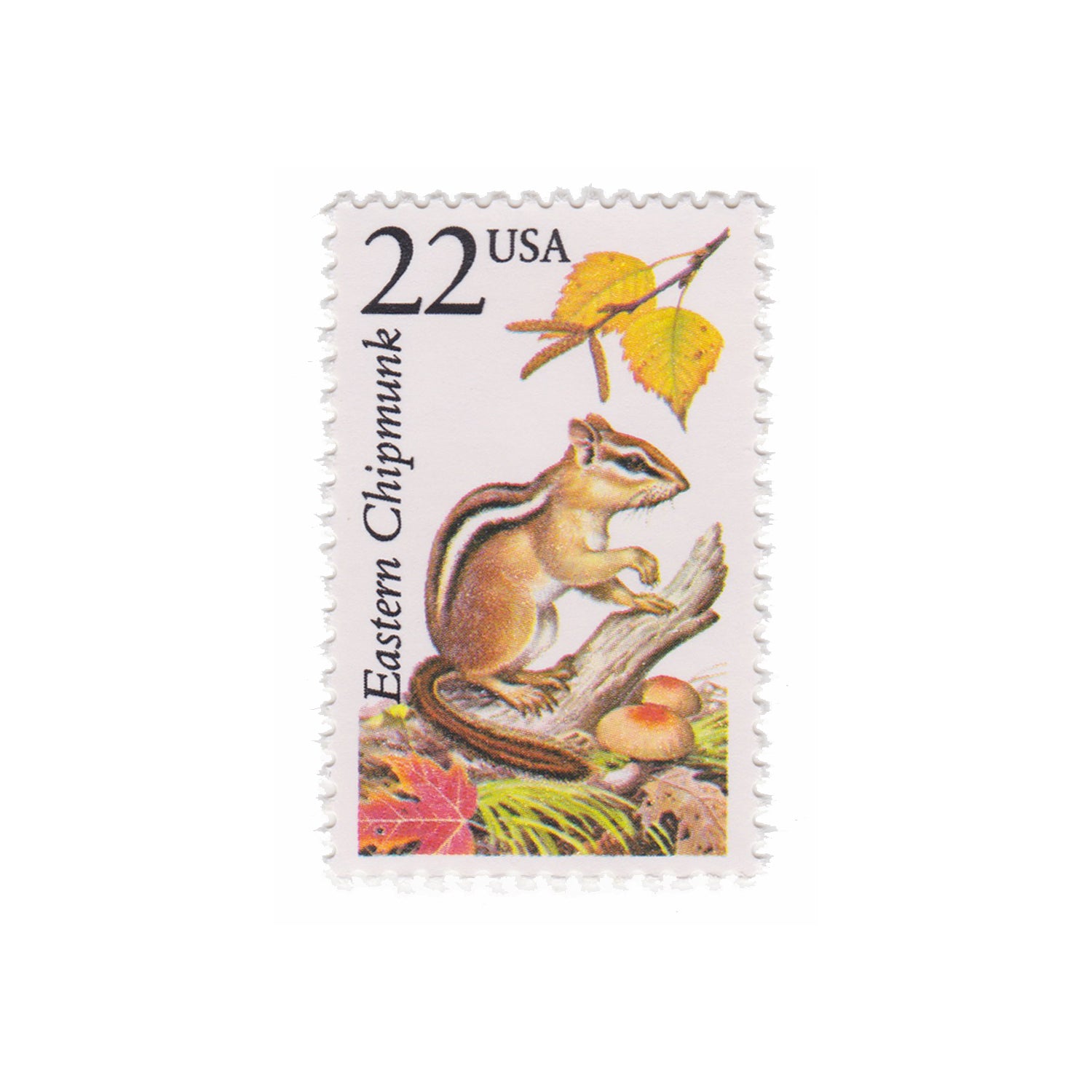 1987 22c Eastern Chipmunk