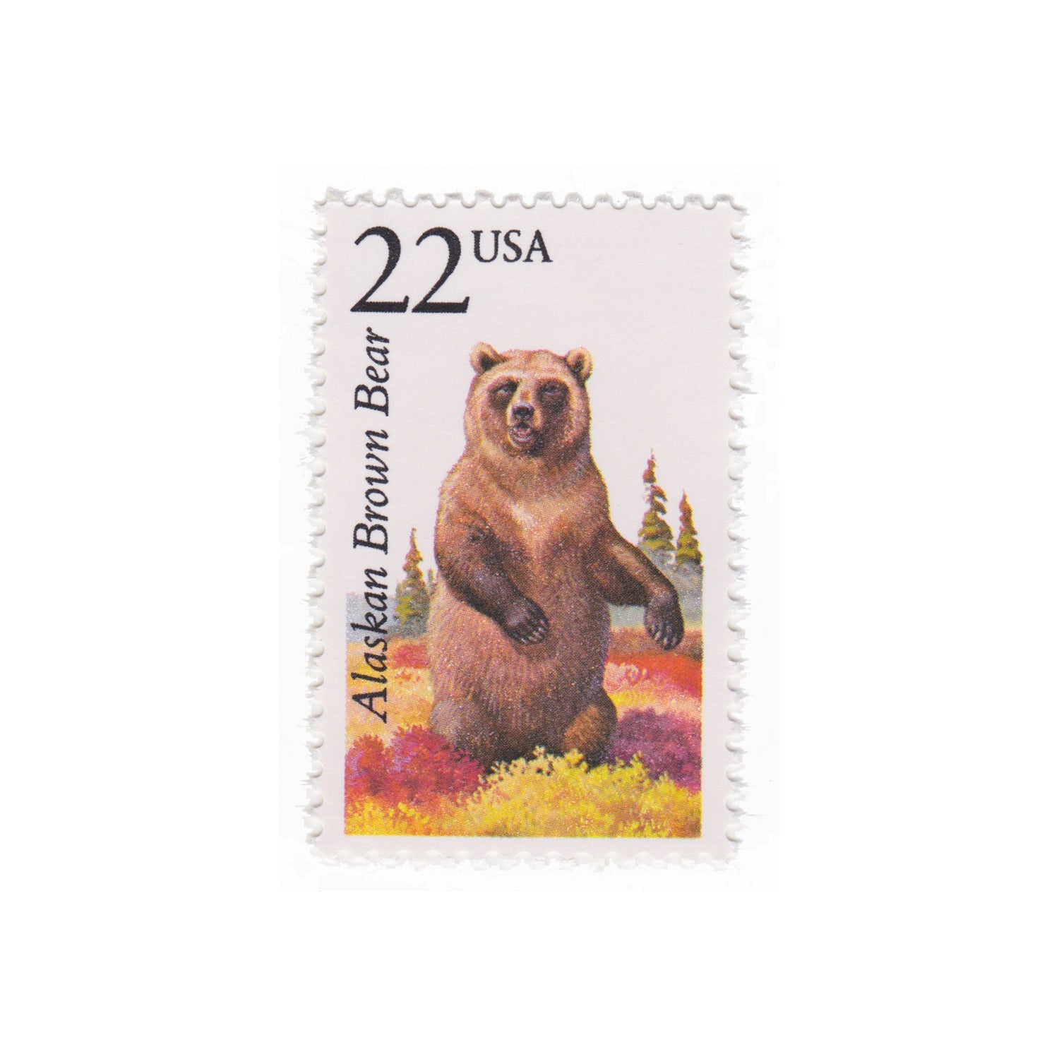 1987 22c Alaskan Brown Bear