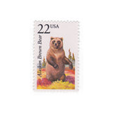 1987 22c Alaskan Brown Bear