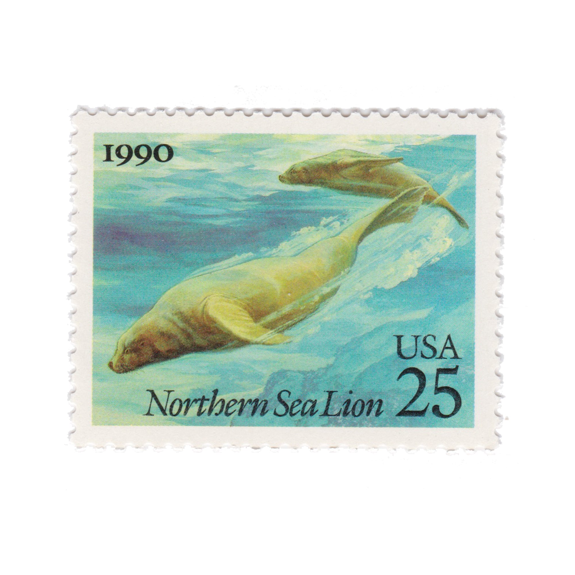 1990 25c Sea Creatures - Sea Lion