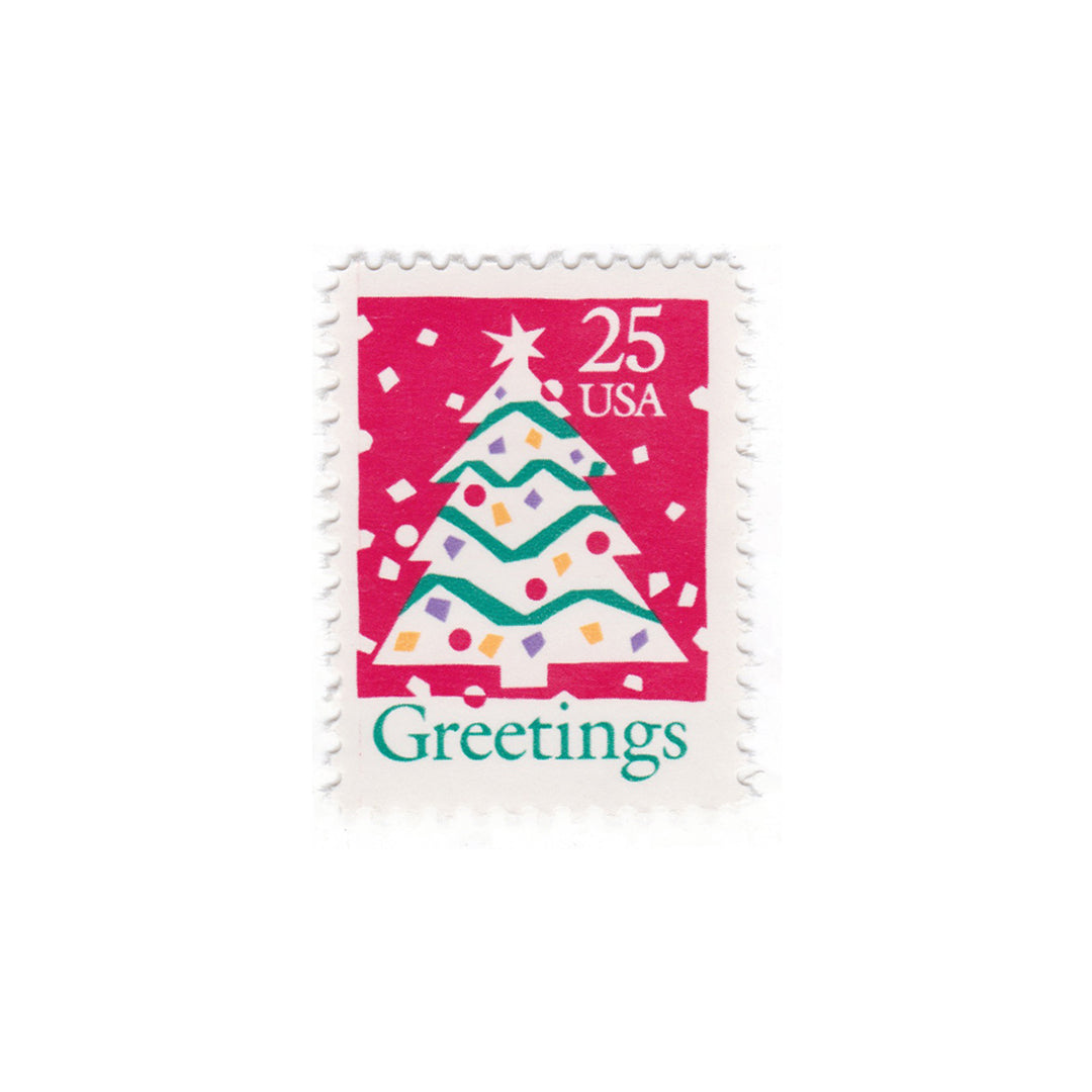 1990 25c Christmas Tree
