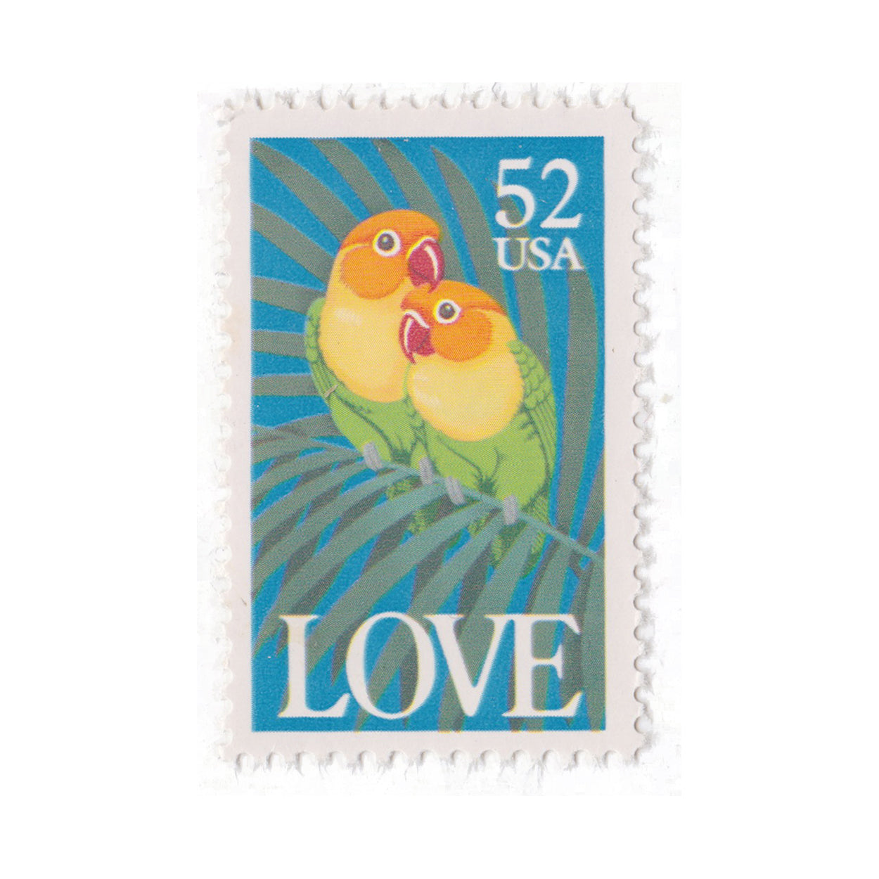 1991 52c Love Birds