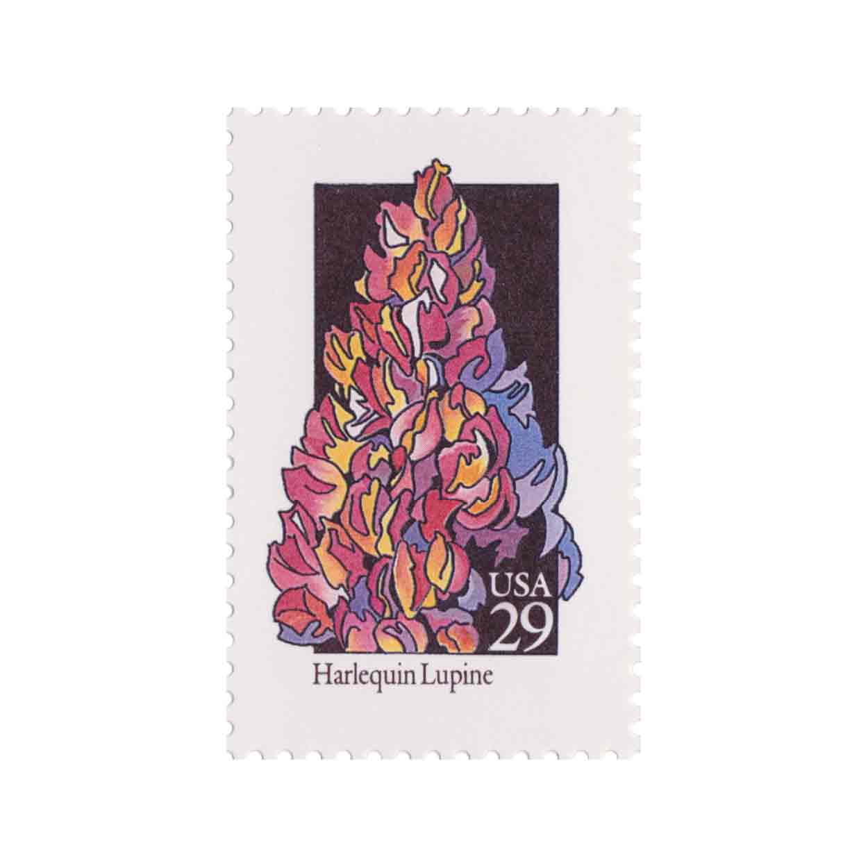 1992 29c Wildflower Series - Harlequin Lupine