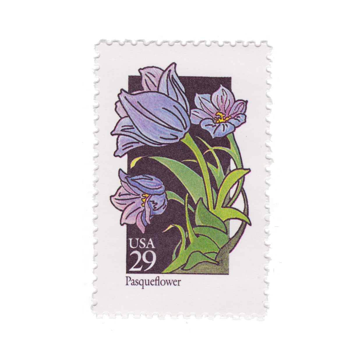 1992 29c Wildflower Series - Pasqueflower