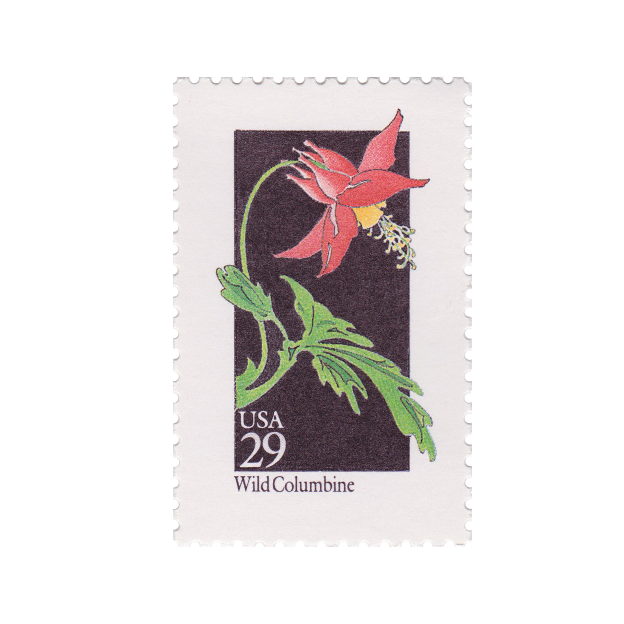 1992 29c Wildflower Series - Wild Columbine