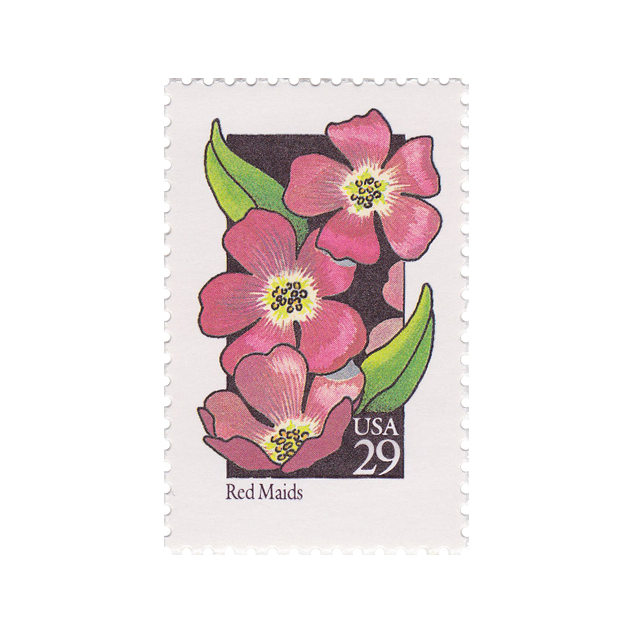 1992 29c Wildflower Series - Red Maids