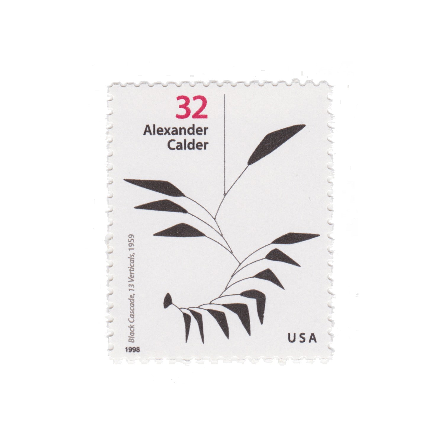 1998 32c Alexander Calder - Black Cascade
