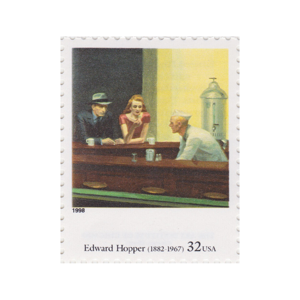 1998 32c Four Centuries of American Art - Edward Hopper