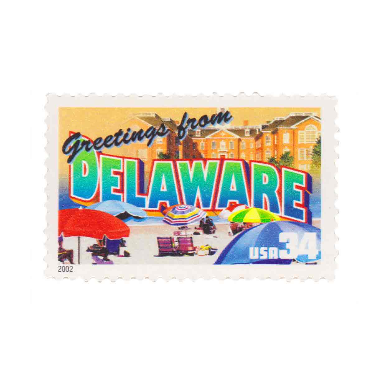 2002 34c Greetings from Delaware