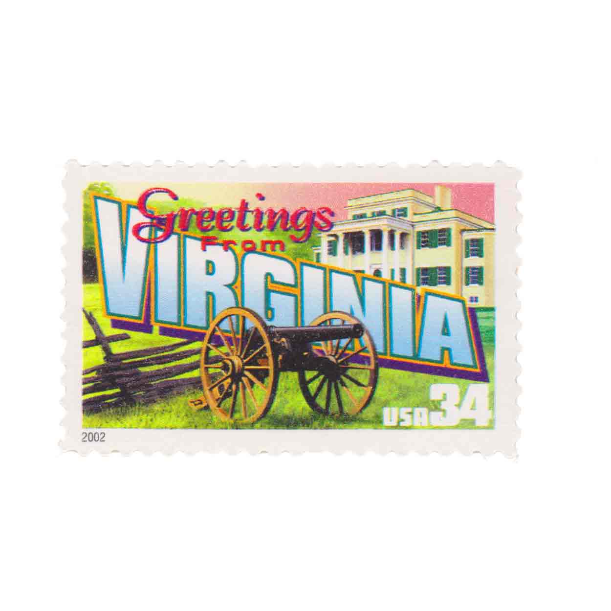 2002 34c Greetings from Virginia