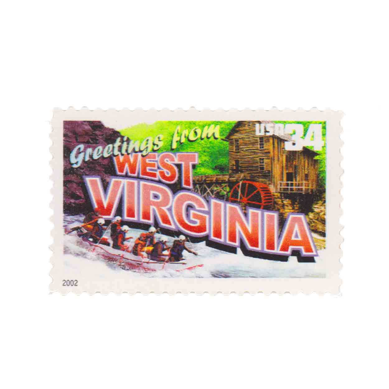 2002 34c Greetings from West Virginia